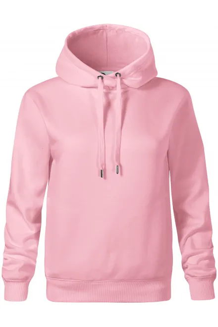 Cómoda sudadera de mujer con capucha. - rosado, XS