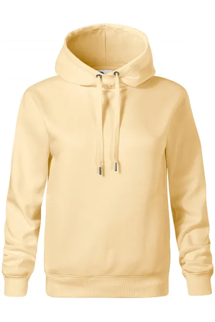 Cómoda sudadera de mujer con capucha. - vainilla, XS
