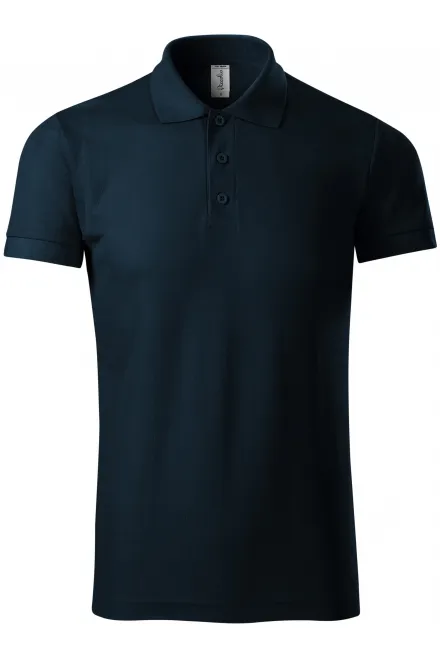 Cómodo polo de hombre - azul oscuro, 3XL