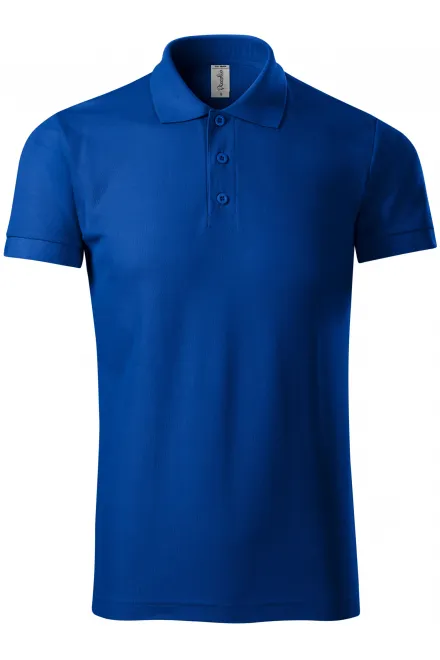 Cómodo polo de hombre - azul real, 3XL