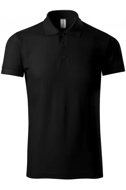 Cómodo polo de hombre - negro, 3XL