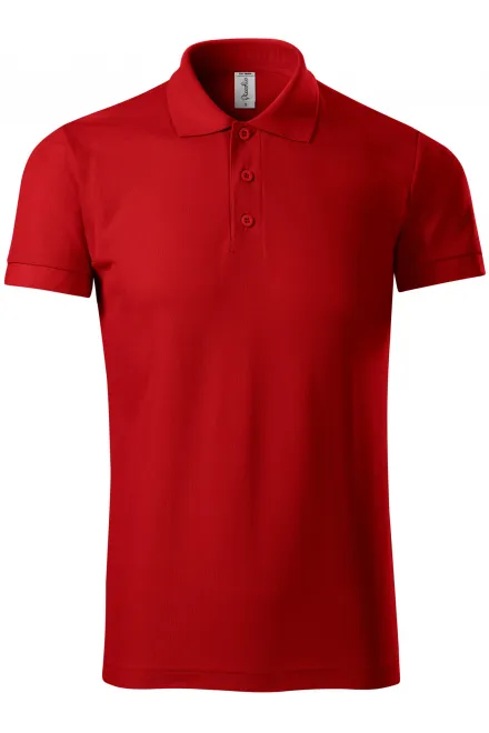 Cómodo polo de hombre - rojo, 3XL