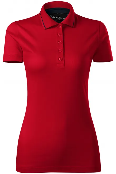 Elegante polo de mujer mercerizado - formula red, M
