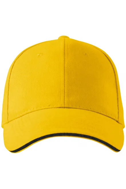 Gorra a contraste - amarillo, ajustable