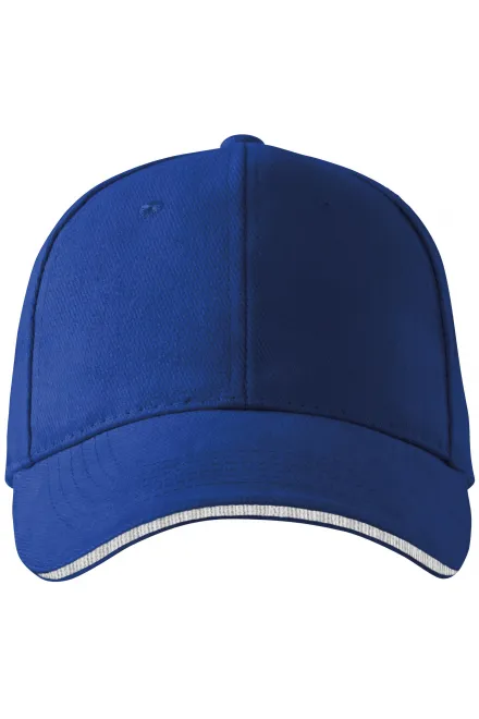 Gorra a contraste - azul real, ajustable