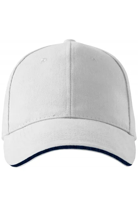 Gorra a contraste - blanco, ajustable