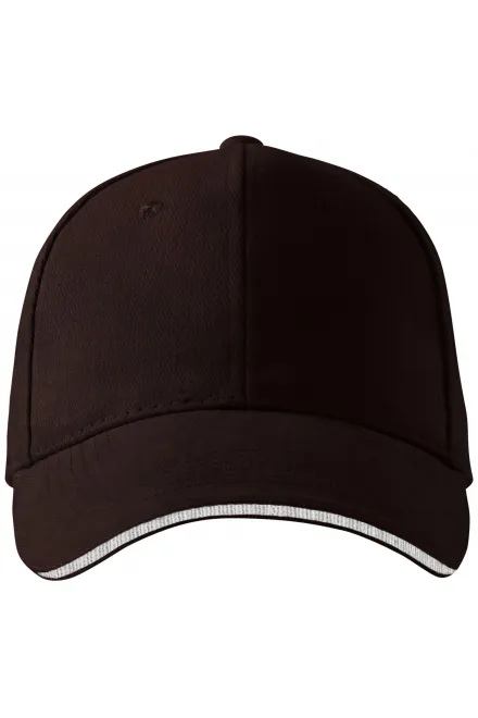 Gorra a contraste - café, ajustable