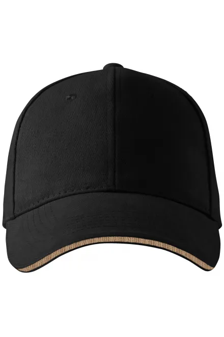 Gorra a contraste - negro, ajustable