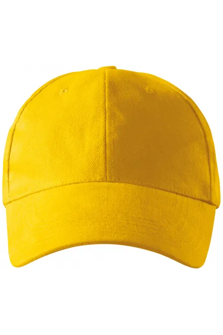 Gorra de 6 paneles - amarillo, ajustable