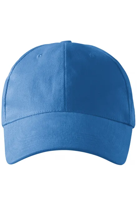Gorra de 6 paneles - azul claro, ajustable
