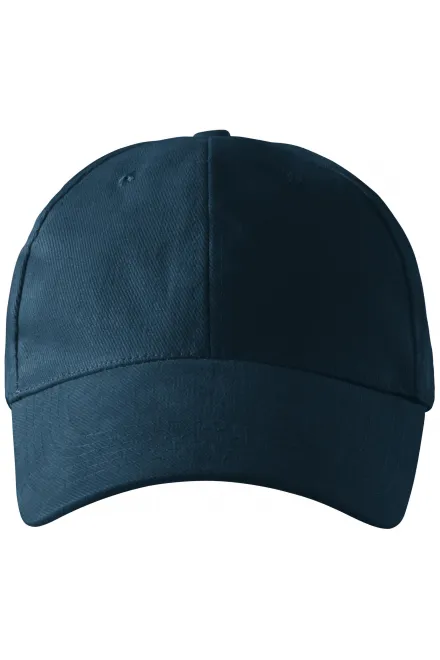 Gorra de 6 paneles - azul oscuro, ajustable