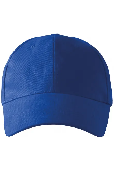 Gorra de 6 paneles - azul real, ajustable