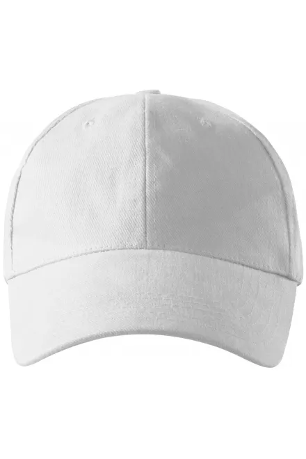 Gorra de 6 paneles - blanco, ajustable