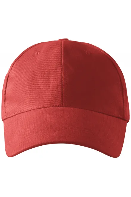 Gorra de 6 paneles - burdeos, ajustable