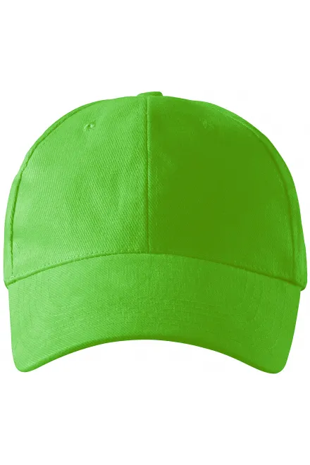 Gorra de 6 paneles - manzana verde, ajustable