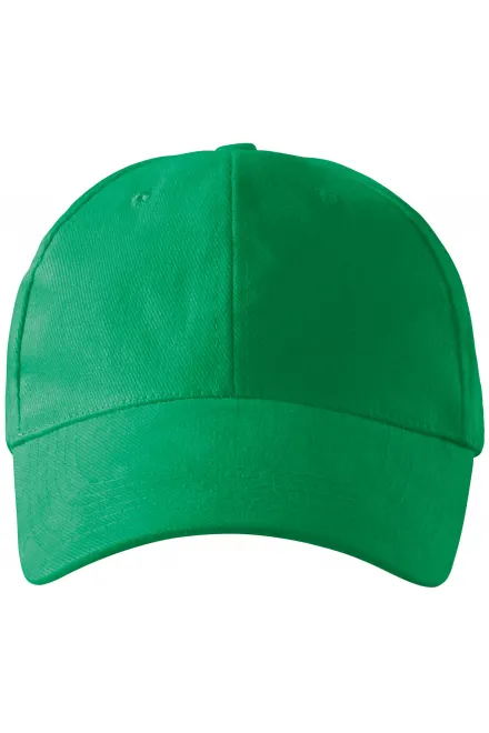 Gorra de 6 paneles - pasto verde, ajustable