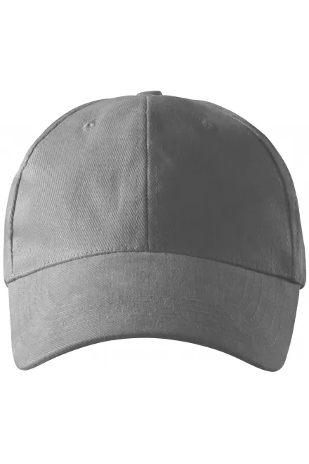 Gorra de 6 paneles - plata vieja, ajustable