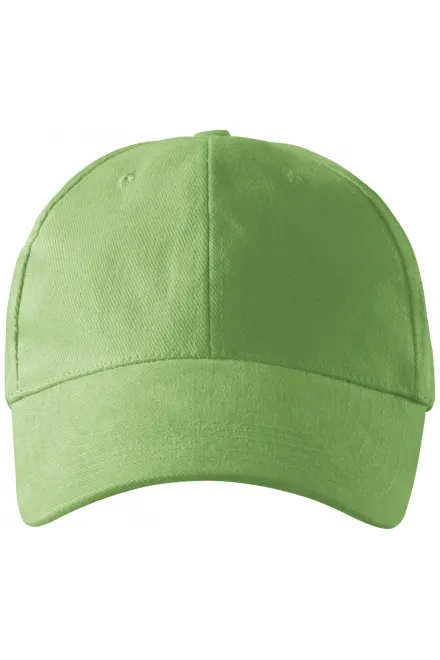 Gorra de 6 paneles - verde claro, ajustable
