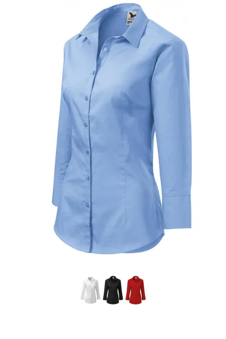 Blusa de mujer con mangas largas, cielo azul