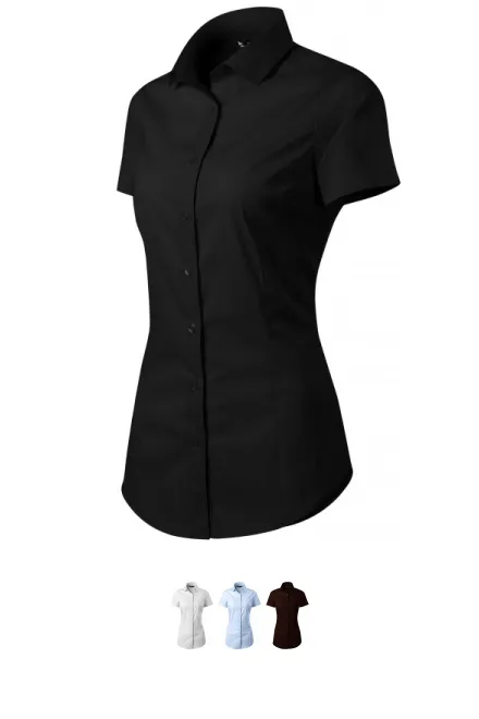 Blusa de mujer Slim fit, negro