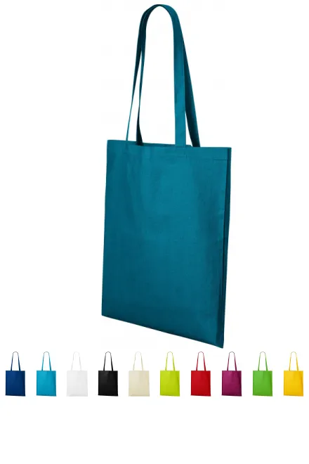 Bolsa de compras de algodón, petrol blue