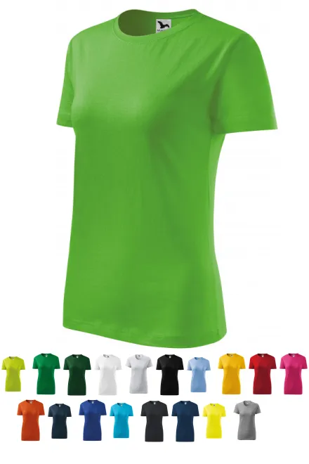 Camiseta clásica de mujer, manzana verde