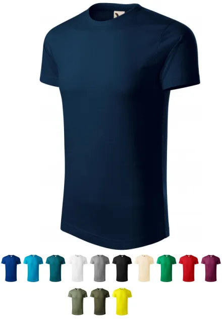 Camiseta de hombre de algodón orgánico, azul oscuro