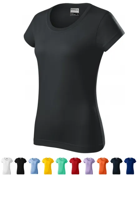 Camiseta de mujer duradera, gris ébano