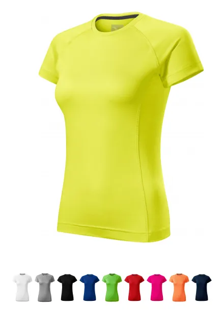 Camiseta de mujer para hacer deporte., amarillo neón