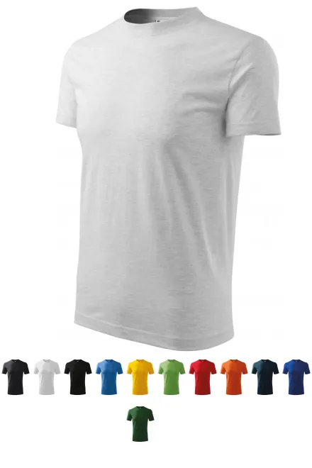 Camiseta de peso pesado, mármol gris claro