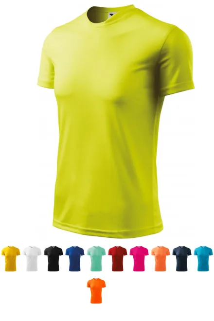 Camiseta deportiva para niños, amarillo neón
