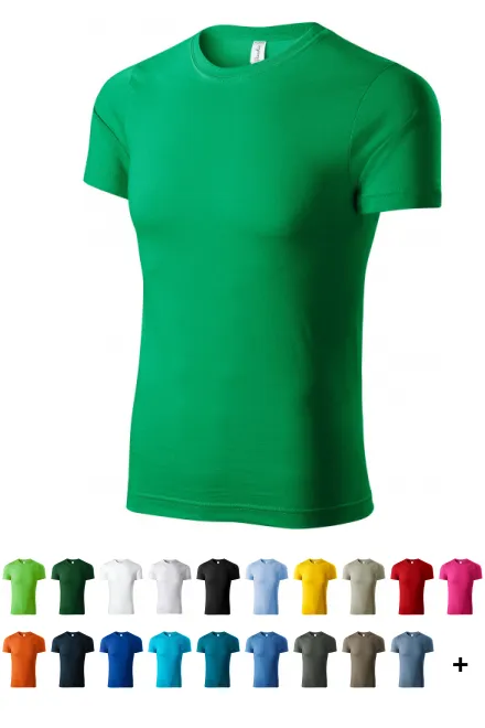 Camiseta ligera de manga corta, pasto verde