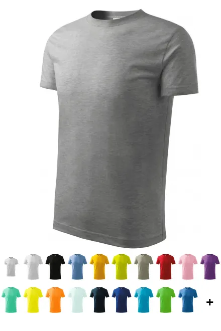 Camiseta sencilla para niños, mármol gris oscuro