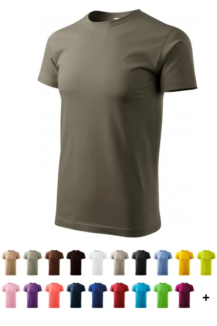 Camiseta simple para hombre, army