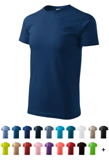 Camiseta simple para hombre, azul medianoche