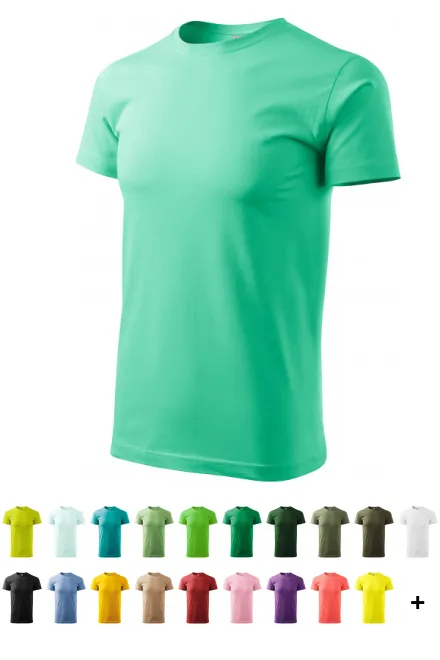 Camiseta simple para hombre, menta