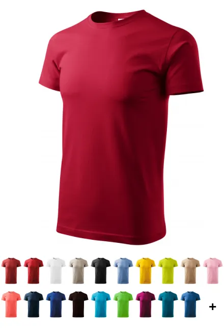 Camiseta simple para hombre, rojo marlboro