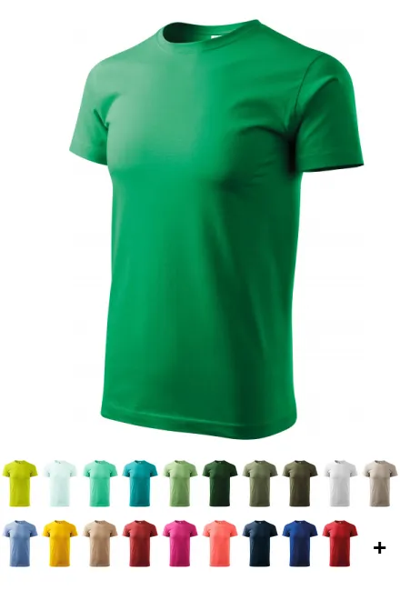 Camiseta unisex de mayor peso, pasto verde