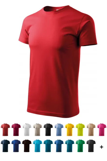 Camiseta unisex de mayor peso, rojo
