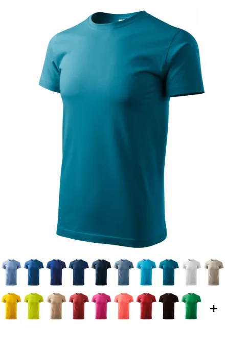 Camiseta unisex de mayor peso, turquesa oscuro