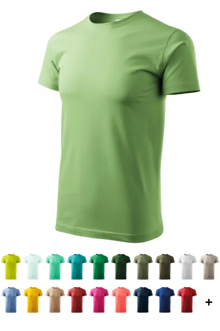 Camiseta unisex de mayor peso, verde claro