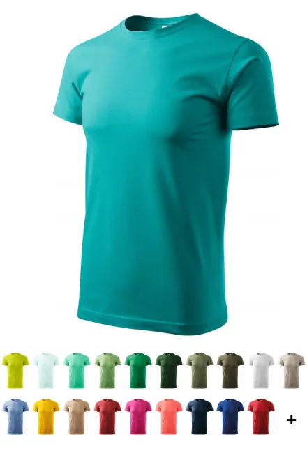 Camiseta unisex de mayor peso, verde esmeralda