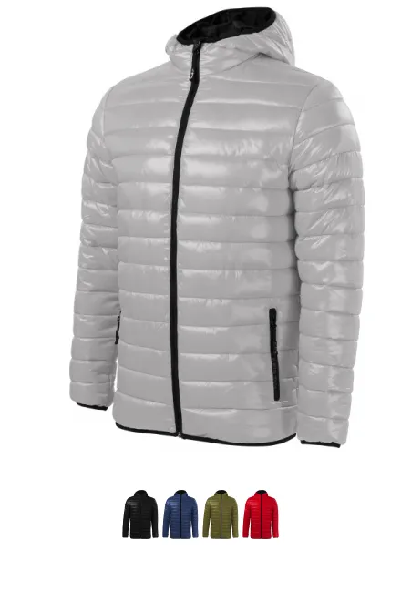 Chaqueta acolchada para hombre, gris-plata
