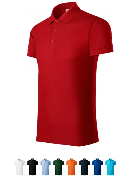 Cómodo polo de hombre, rojo