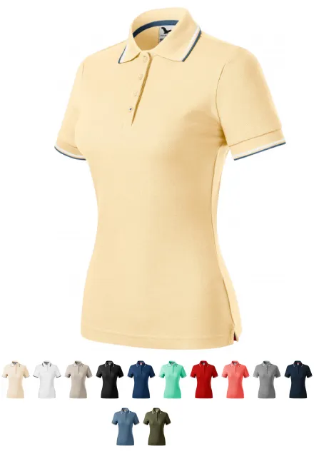 Polo clásico de mujer., vainilla