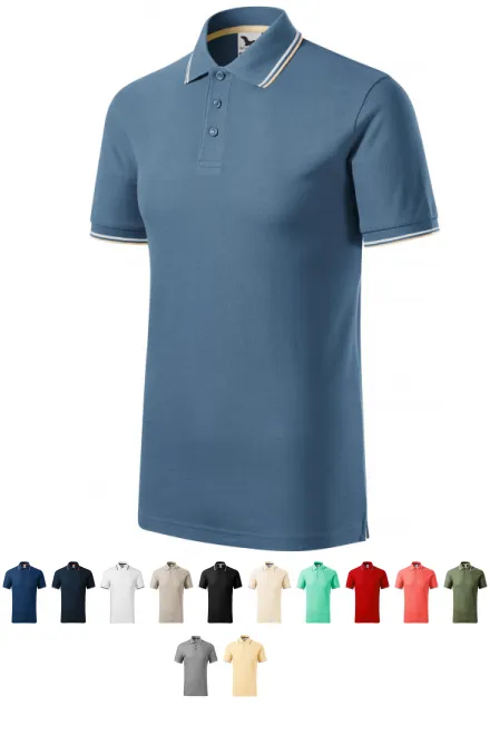 Polo clásico para hombre., denim