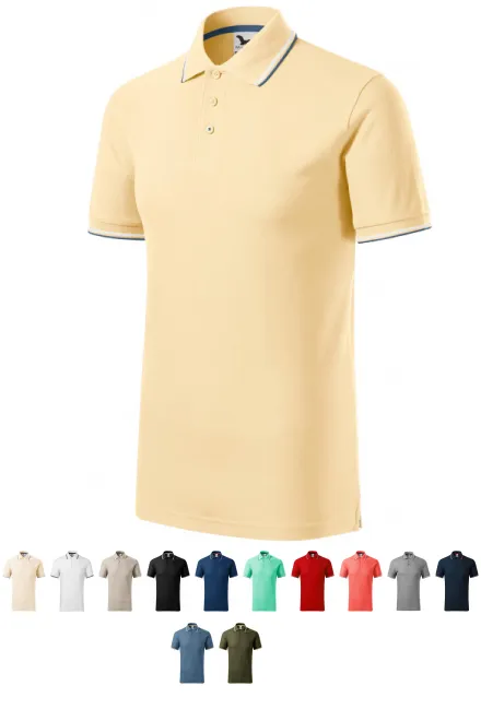 Polo clásico para hombre., vainilla