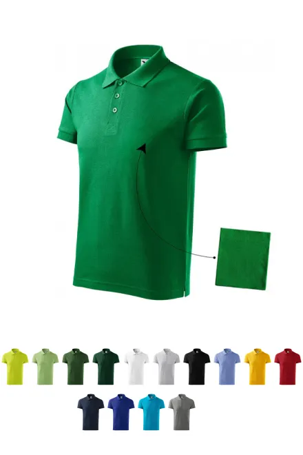 Polo elegante para hombre, pasto verde