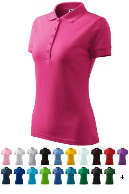 Polo elegante para mujer, púrpura