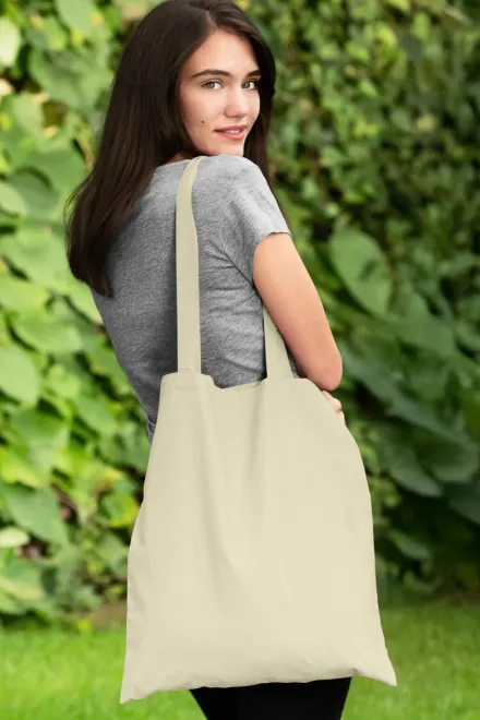 Bolsa de compras de algodón, natural